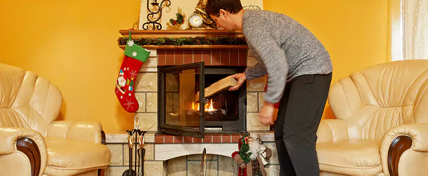 Rusted Metal Fireplace Restoration in Durango, Colorado